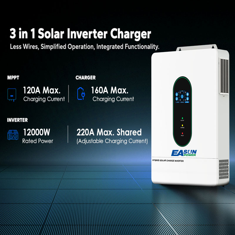 EASUN US 12KW 12000W スプリットフェーズ - Drone Solar Charger のレビューと価格