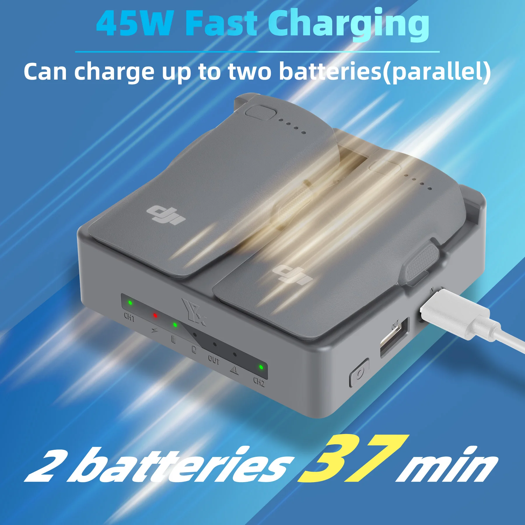 NEO 2急速充電ハブバッテリーインテリジェント充電器 DJ - Drone Charging Hub のレビューと価格