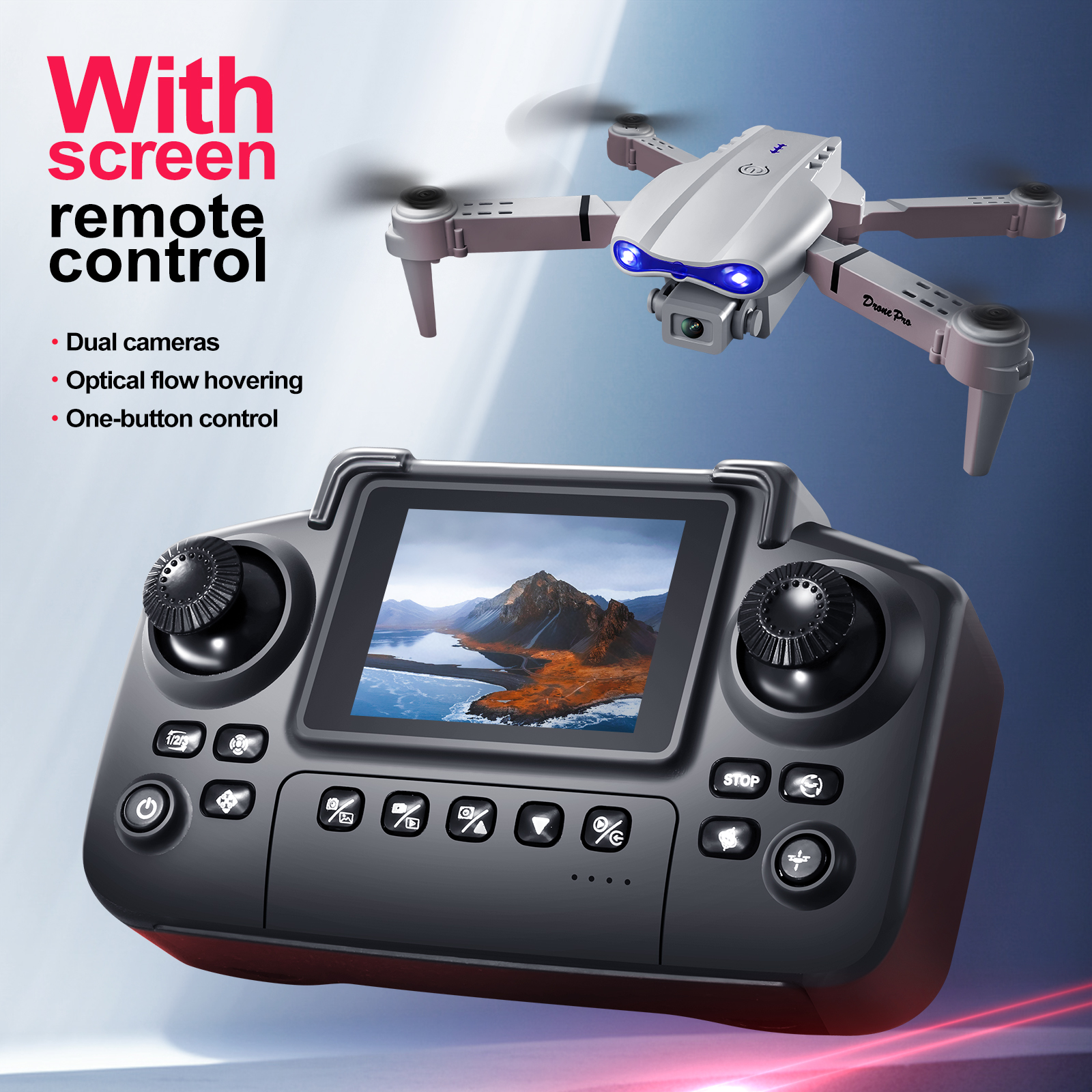 2025 新 E88 E99 アップグレードドローン画面 4 - Drone Controller Screen のレビューと価格