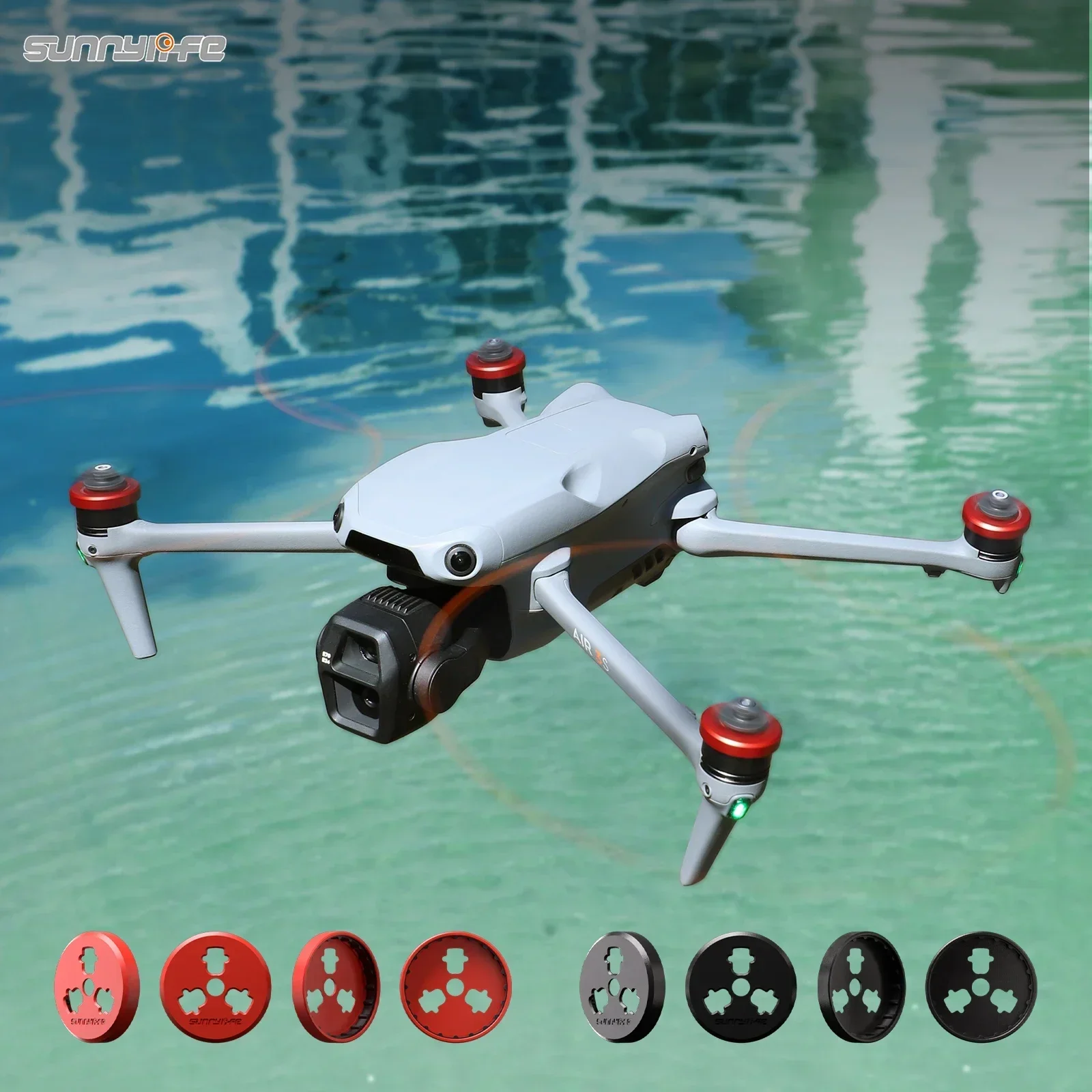 防塵エンジン保護,dji air 3s,エンジン保護,アルミ - Drone Propeller Holder のレビューと価格