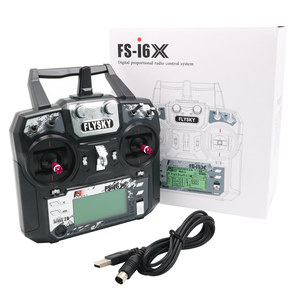FLYSKY FS-i6X FS i6X 10CH 2.4G - Drone Battery Adapter のレビューと価格