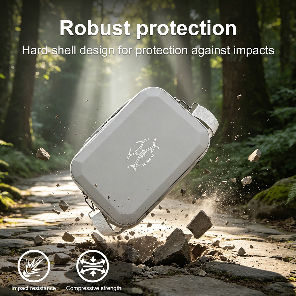 XFJI PU レザーハードシェルショルダー収納バッグケース - Drone Hard Shell Case のレビューと価格
