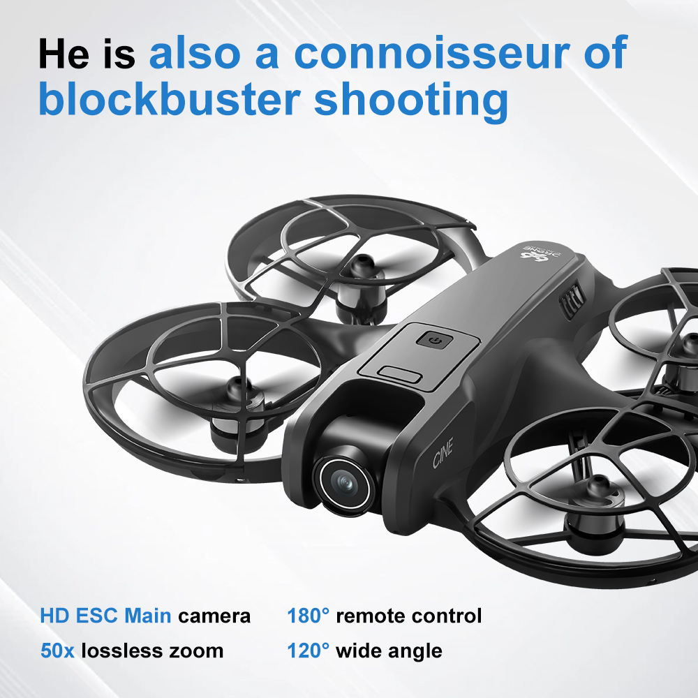 V666折りたたみ式ミニドローン4Kデュアルカメラブラシレス - Drone Remote Controller Lanyard のレビューと価格