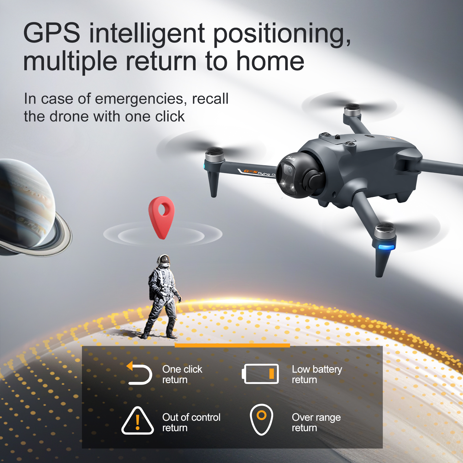YL059 FPV GPSクアッドコプタードローン 8K H - Drone Beacon Light のレビューと価格