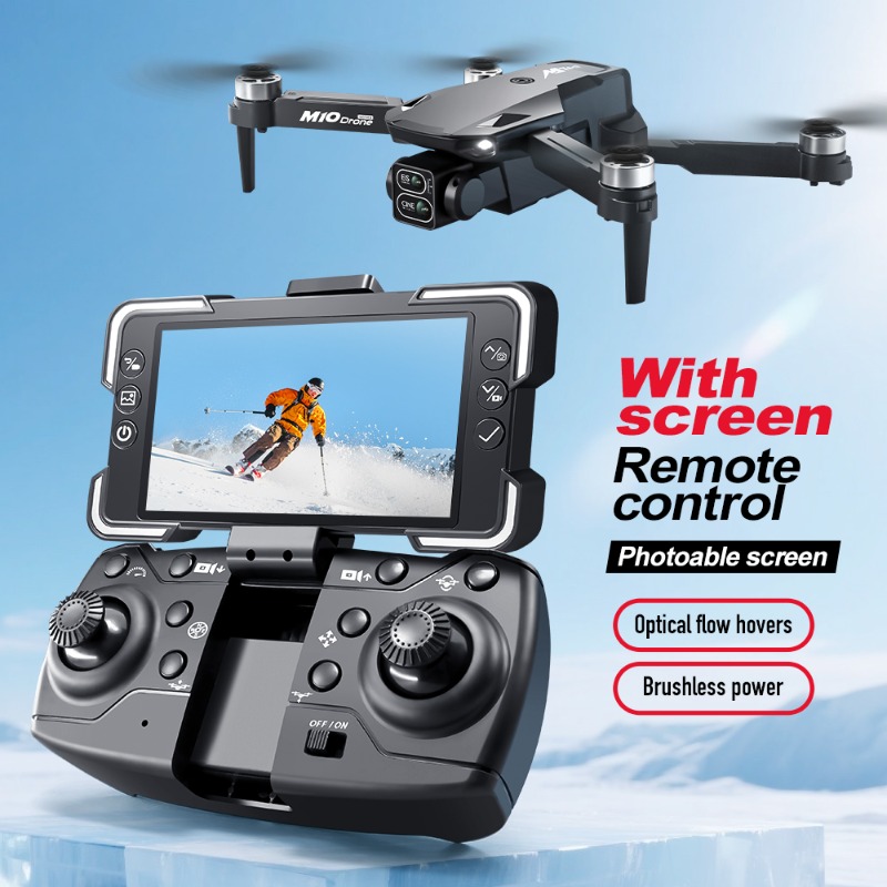 M10カメラドローン、画面付きリモコン、デュアルカメラ、オプ - Drone Power Bank のレビューと価格