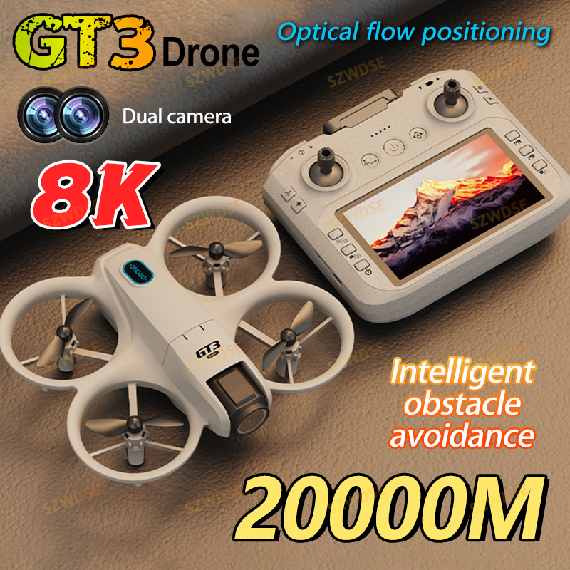 新型 GT3 スクリーン搭載ミニドローン 8K HD カメラ - Drone Controller Screen のレビューと価格