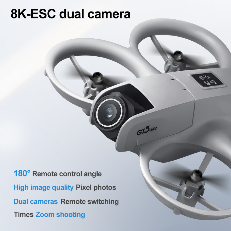 新型 GT3 スクリーン搭載ミニドローン 8K HD カメラ - Drone Controller Screen のレビューと価格