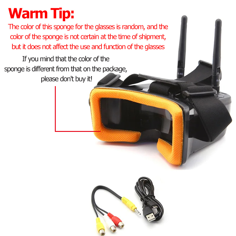 VR009 FPV ビデオゴーグル 3 インチ 480*32 - Drone Controller Screen のレビューと価格