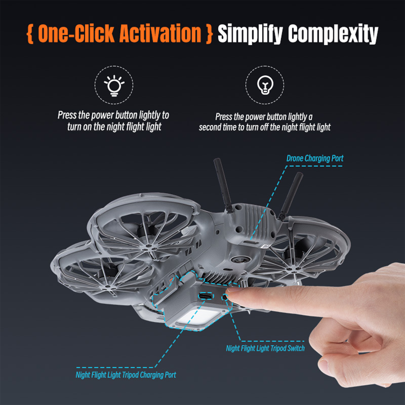 充電式 LED ランディングギア フラッシュ LED ライト - Drone Beacon Light のレビューと価格